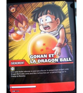 CARTE DRAGON BALL Z - GOHAN ET LA DRAGON BALL - DB-316