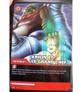 CARTE DRAGON BALL Z - KRILIN ET LE GRAND CHEF - DB- 314 