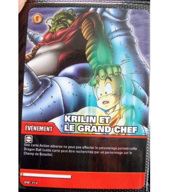 CARTE DRAGON BALL Z - KRILIN ET LE GRAND CHEF - DB- 314 