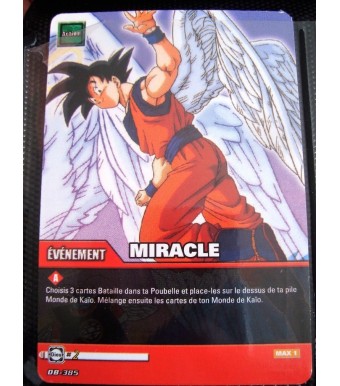 CARTE DRAGON BALL Z - MIRACLE - DB- 385