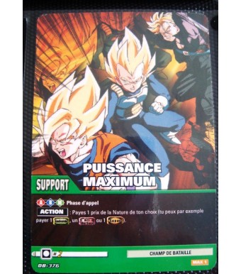 CARTE DRAGON BALL Z - PUISSANCE MAXIMUM - DB-376