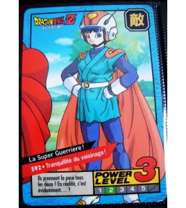 Carte originale Dragon Ball Z Carddass Le Grand Combat Power Level FR  N°592