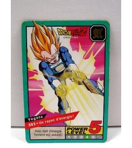 A878 Carte Dragon ball Z GT Super battle Power Level Card dbz N 502 bandai fr