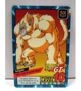 A891 DRAGON BALL GT Z DBZ SUPER BATTLE POWER LEVEL CARDDASS CARD CARTE 816 fr