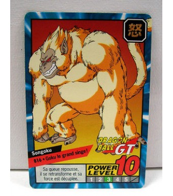 A891 DRAGON BALL GT Z DBZ SUPER BATTLE POWER LEVEL CARDDASS CARD CARTE 816 fr