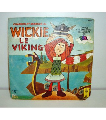 SP WICKIE LE VIKING Disques Adès 11 027 Le Petit Menestrel (1979)