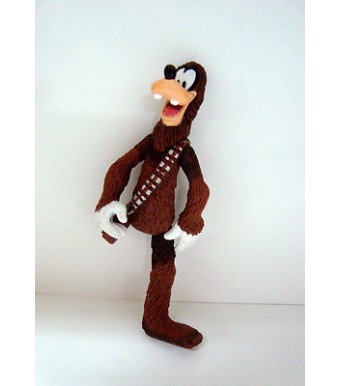 figurine walt disney star wars - goofy en chewbacca manque 1 jambe...