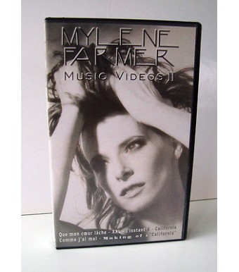 CASSETTE K7 VHS AUDIO VIDEO COLLECTOR MYLENE FARMER MUSIC VIDEO 2 + MAKING OF 