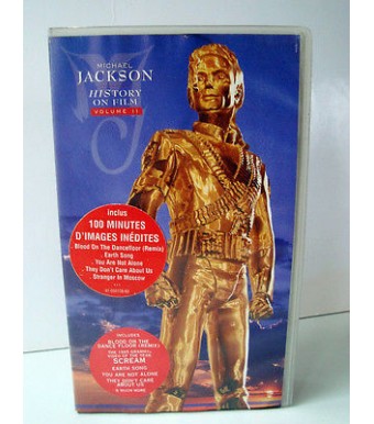 Michael Jackson History on Film VHS Mucia Vol II 1997 cassette video