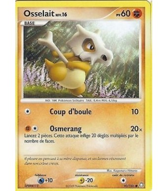 Carte Pokemon  OSSELAIT  Niv 16 EVEIL DES LEGENDES 60 PV 90/146 VF