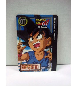 CARTE DRAGON BALL Z GT 18 SONGOKU DP3500 CARDASS BANDAI 1997