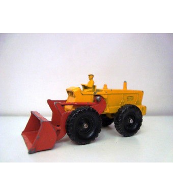 MATCHBOX 43 Aveling BAftFORD tractor shovel, chromgelbrouge vif, MATCHBOX series