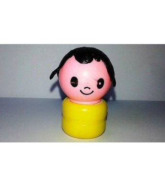 FIGURINE FIGURE VINTAGE EDUCALUX - LE PETIT GARCON socle jaune 5cm 