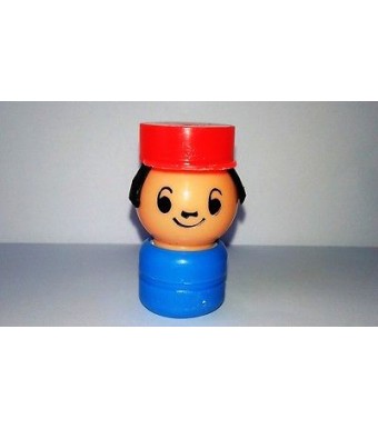 FIGURINE FIGURE VINTAGE EDUCALUX CONDUCTEUR TRAIN 5cm 