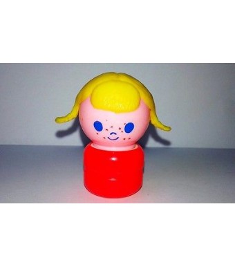 FIGURINE FIGURE VINTAGE EDUCALUX - la petite fille socle rouge 5cm 