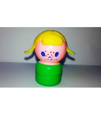 FIGURINE FIGURE VINTAGE EDUCALUX - la petite fille socle vert 5cm 