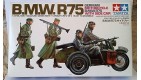 135 Military Miniature Series 16 BMW・R75 SideCar Plastic Model Tamiya