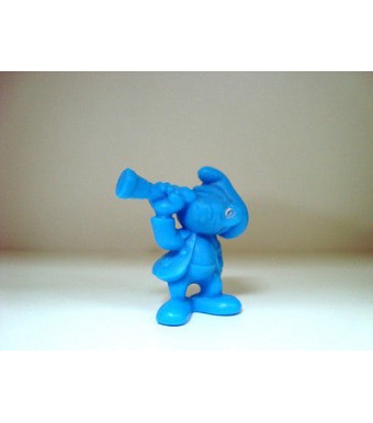 FIGURINE VINTAGE  PUBLICITAIRE OMO LES SCHTROUMPFS N°8