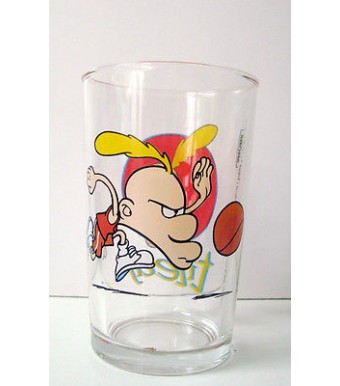 VERRE A MOUTARDE DE COLLECTION -  TITEUF FRANCE 3