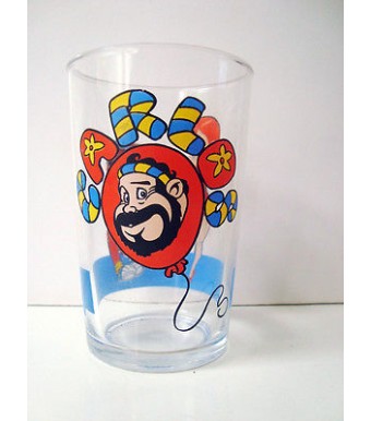 VERRE A MOUTARDE DE COLLECTION -  CARLOS T'AS LE BONJOUR D'ALBERT