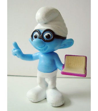 figurine plastique les schtroumpfs smurf peyo schrtoumpf a lunettes