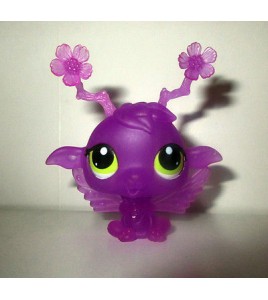 rare figurine petshop littlest petshop lps translucide violet (6x6cm)