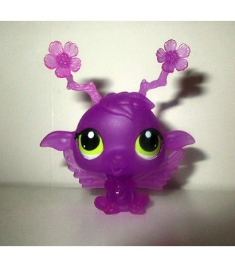 rare figurine petshop littlest petshop lps translucide violet (6x6cm)