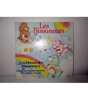 DISQUE VYNIL 45 T - LES BISOUNOURS  LES BISOUS DES BISOUNOURS AB