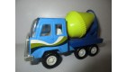 VEHICULE EN TOLE CAMION DE CHANTIER - BETONNIERE (12x5,5cm)