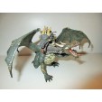 MAGNIFIQUE DRAGON BI TETE PAPO 2005 CHEVALIER CHATEAU FEERIQUE (12x17cm)