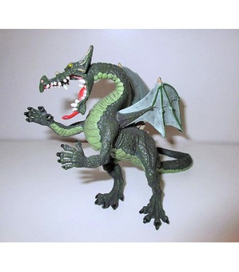 FIGURINE DRAGON PLASTOY CHATEAU CHEVALIER FEERIQUE (14x18cm)