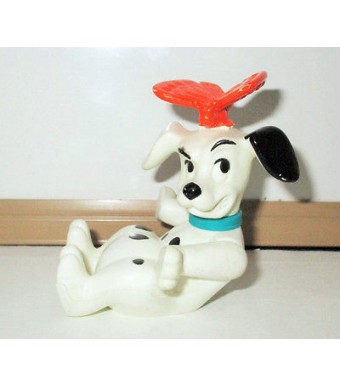 FIGURINE WALT DISNEY - LES 101 DALMATIENS AVEC PAPILLON (7x7cm)