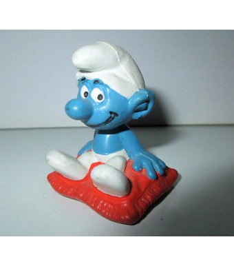 FIGURINE SCHTROUMPF  SMURF COUSSIN REF 2.0085 SCHLEICH 5CM 