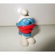 FIGURINE SCHTROUMPF  SMURF ECHARPE ROUGE REF 2.0004 5CM 
