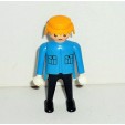 FIGURINE PLAYMOBIL - TENUE BLEU  N° 211