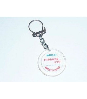 PORTE CLE KEYCHAIN - NOUGAT CHAUDRON D'OR  MONTELIMAR 