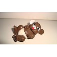 FIGURINE LES BABIES ANIMAL - CHIOT BRUN BROWN DOG (6x3,5cm)