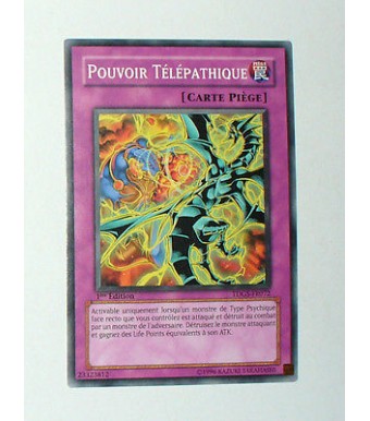 CARTE YU GI OH VERSION FRANCAISE   POUVOIR TELEPATHIQUE 1 ERE EDITION TDGS-FR072