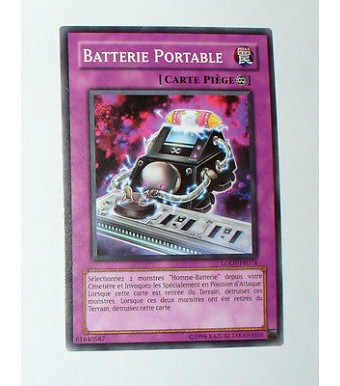CARTE YU GI OH VERSION FRANCAISE BATTERIE PORTABLE LODT-FR074 