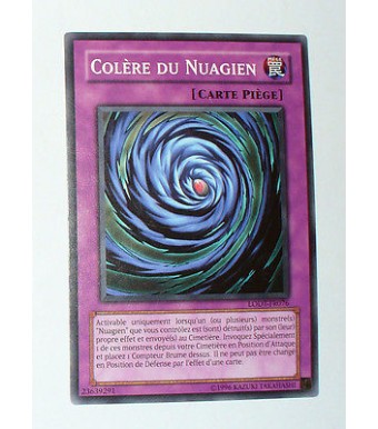 CARTE YU GI OH VERSION FRANCAISE COLERE DU NUAGIEN LODT-FR076 