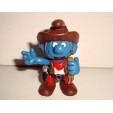 FIGURINE SCHTROUMPF PEYO -  COWBOY 2.0122 SCHLEICH PORTUGAL 1981 (5x4cm)