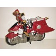 FIGURINE POWER RANGER ARTICULEE AVEC SA MOTO BANDAI 2002 (17x21cm)