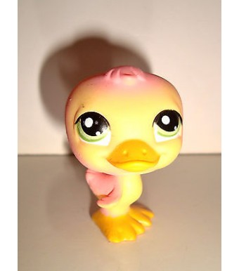 FIGURINE PET SHOP LITTLEST PET SHOP -CANARD JAUNE YELLOW DUCK