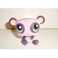 FIGURINE PET SHOP LITTLEST PET SHOP - PANDA MAUVE BEAR