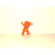 FIGURINE VINTAGE 80'S LES BABIES ORANGE TRANSLUCIDE N° 211 (5x4cm)