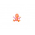FIGURINE VINTAGE 80'S LES BABIES ROSE TRANSLUCIDE N° 207 (4x4cm)