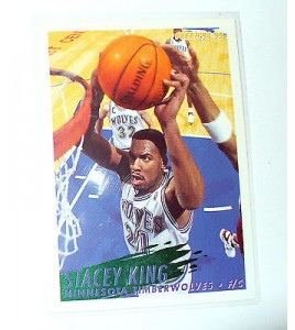 CARTE  NBA BASKET BALL 1995  PLAYER CARDS STACEY KING (136)