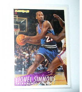 CARTE  NBA BASKET BALL 1995  PLAYER CARDS LIONEL SIMMONS (201)