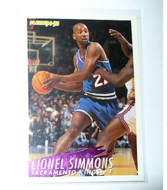 CARTE  NBA BASKET BALL 1995  PLAYER CARDS LIONEL SIMMONS (201)