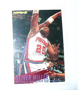 CARTE  NBA BASKET BALL 1995  PLAYER CARDS OLIVER MILLER (283)